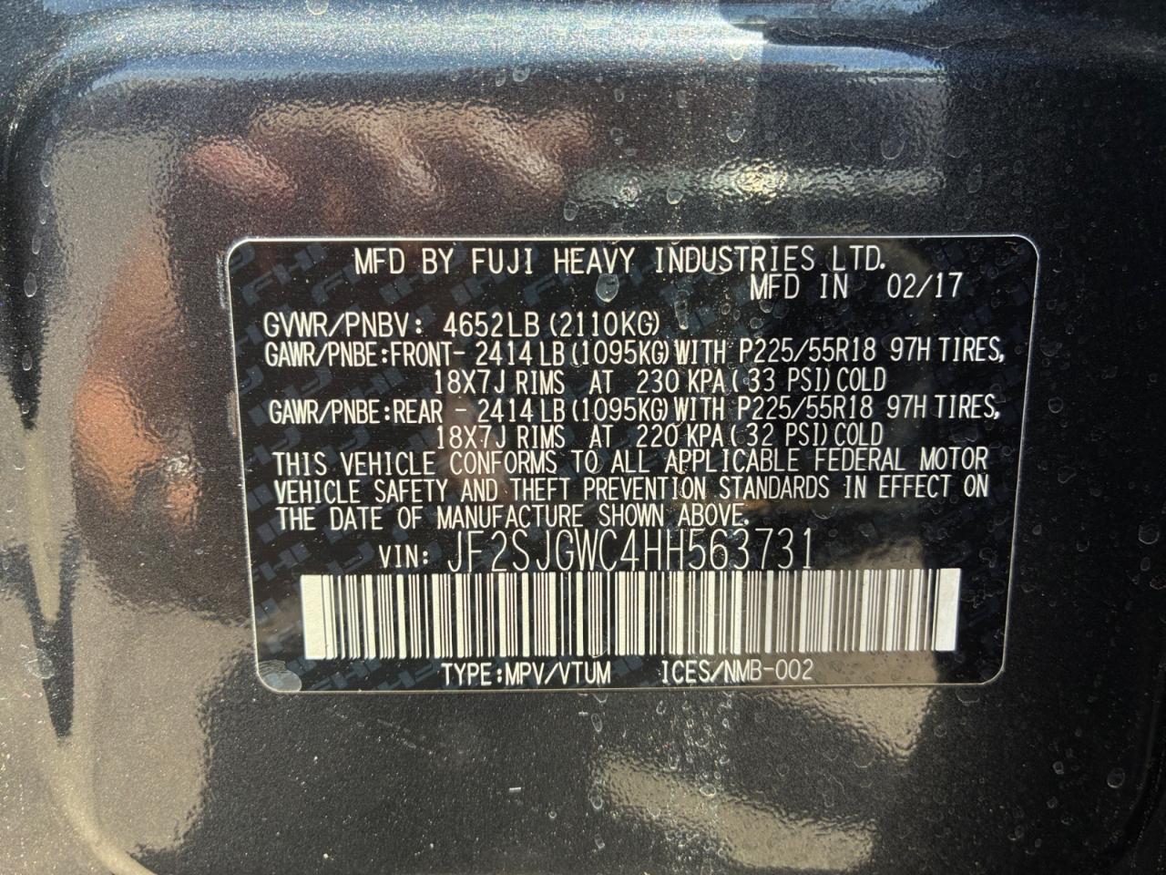 Subaru Forester 2.0XT Touring 2017