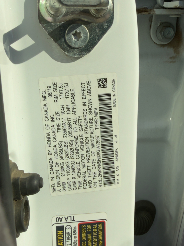 Honda CR-V LX 2WD 2019