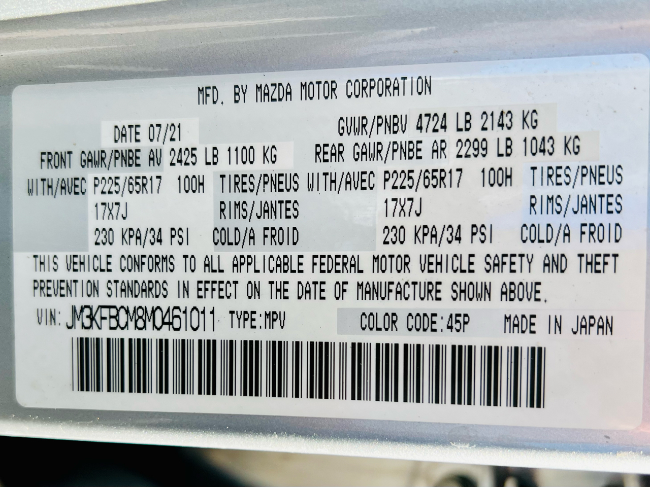 Mazda CX-5 Touring AWD 2021