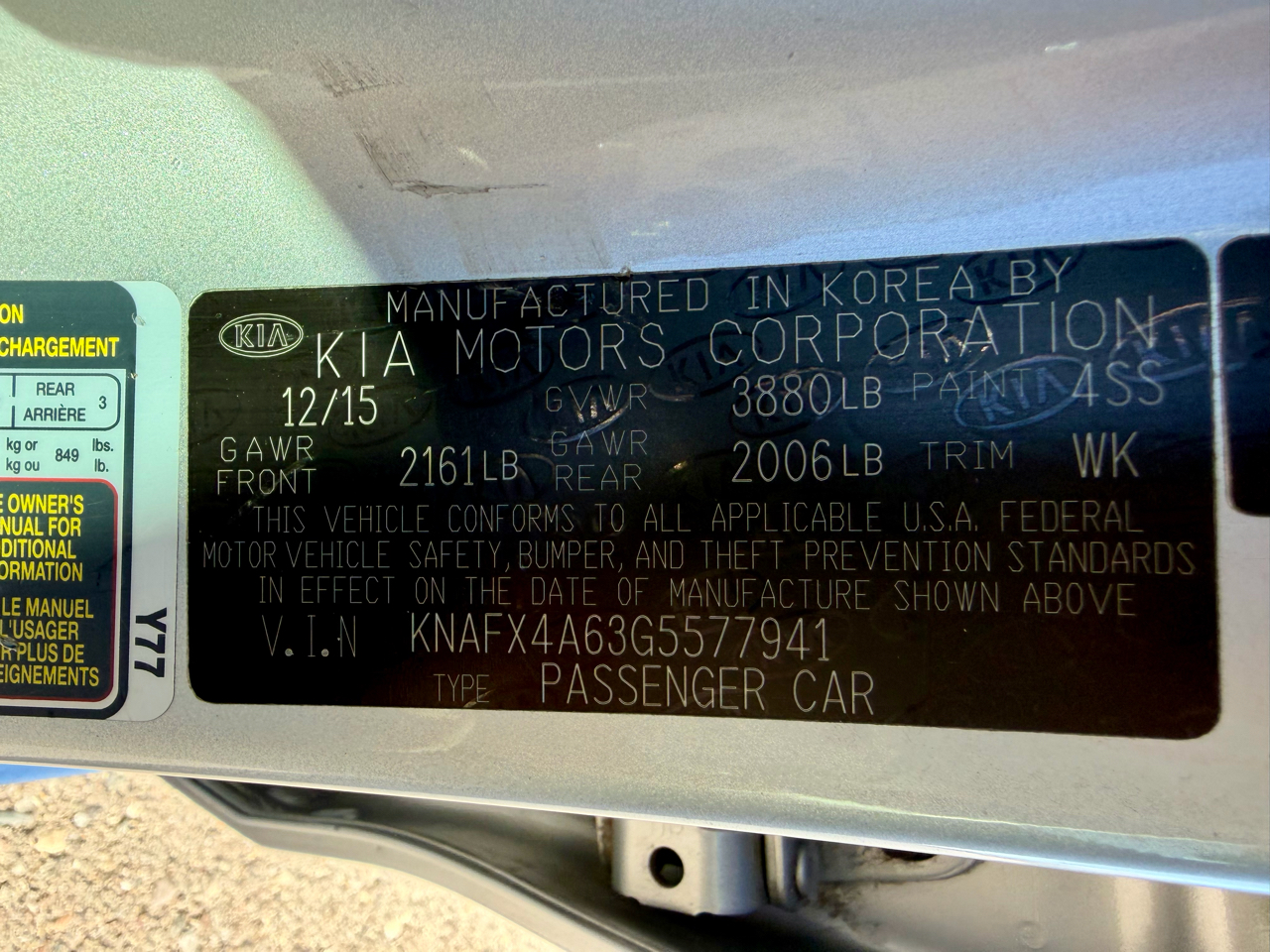 Kia Forte 4dr Sdn Auto LX 2016