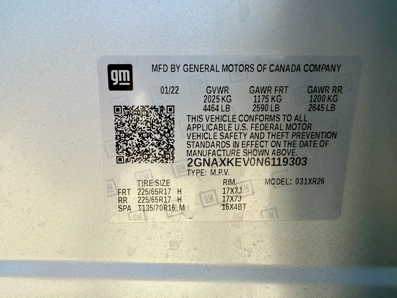 Chevrolet Equinox LT 1.5 2WD 2022