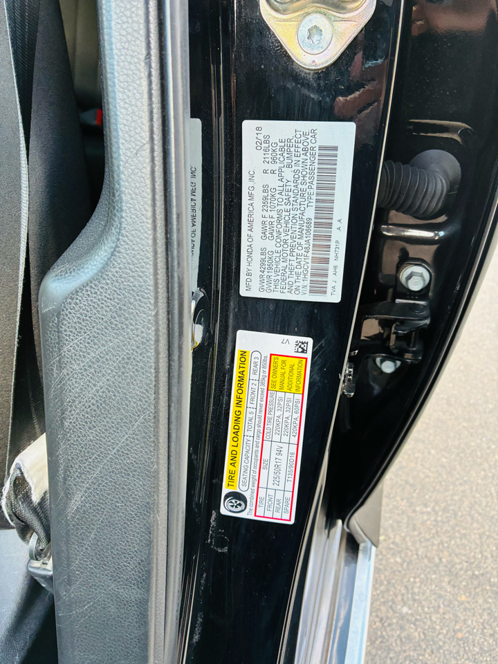 Honda Accord EX CVT 2018