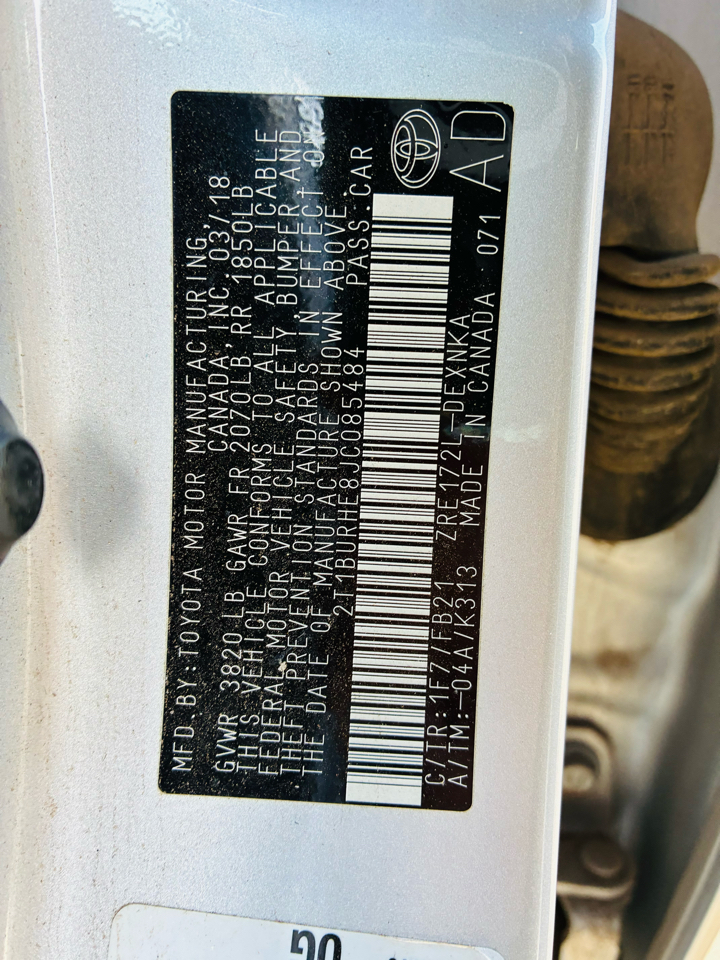 Toyota Corolla LE CVT 2018