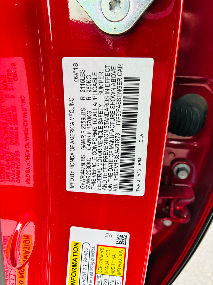 Honda Accord Sport CVT 2018