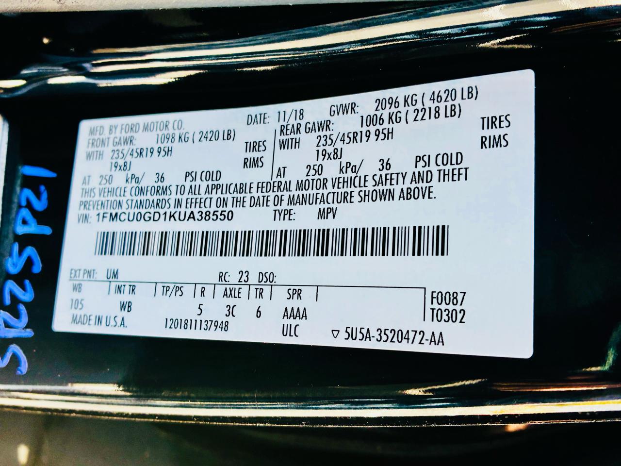 Ford Escape SE FWD 2019