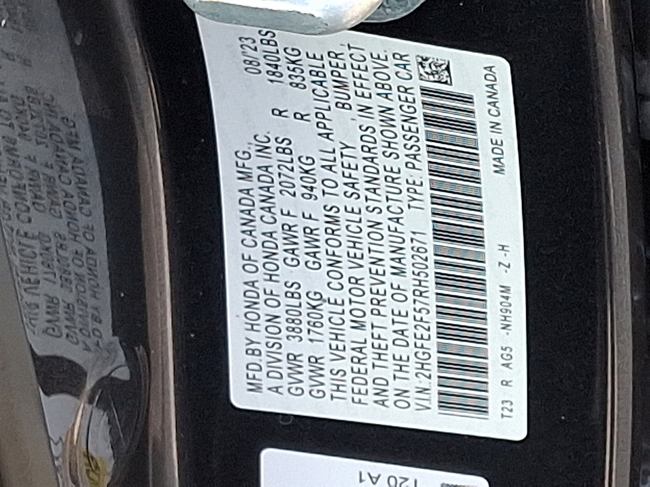 Honda Civic Sport 2024