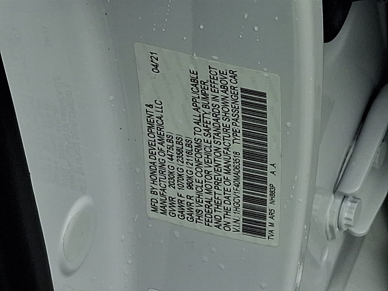 Honda Accord Sport Special Edition 2021