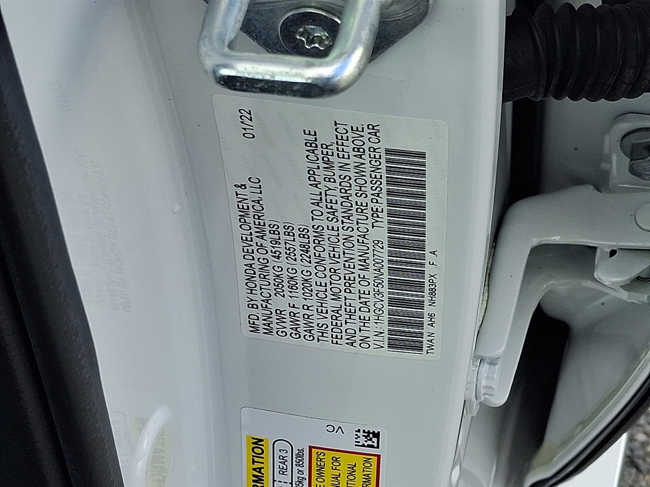 Honda Accord Hybrid EX-L 2022