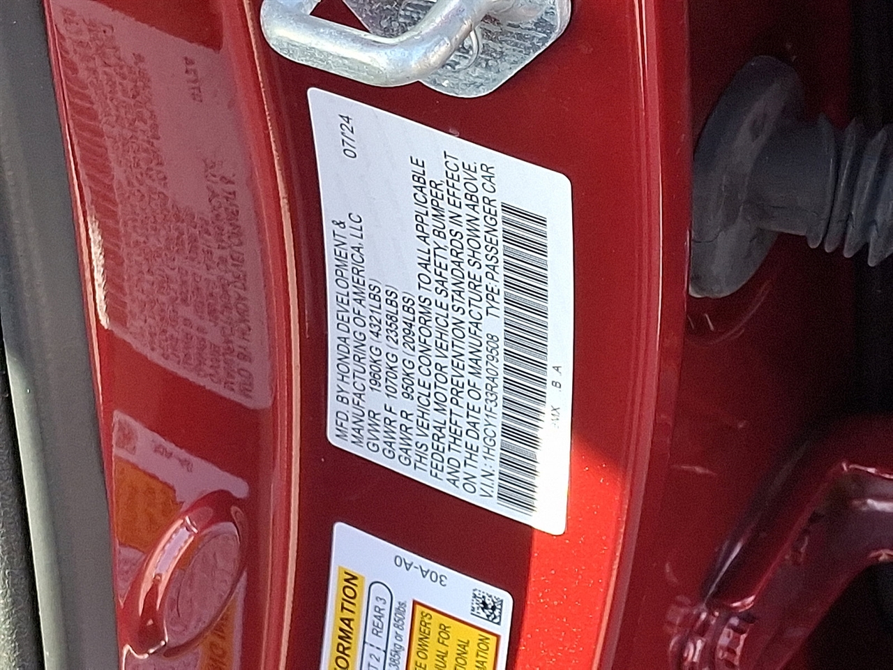 Honda Accord EX 2024