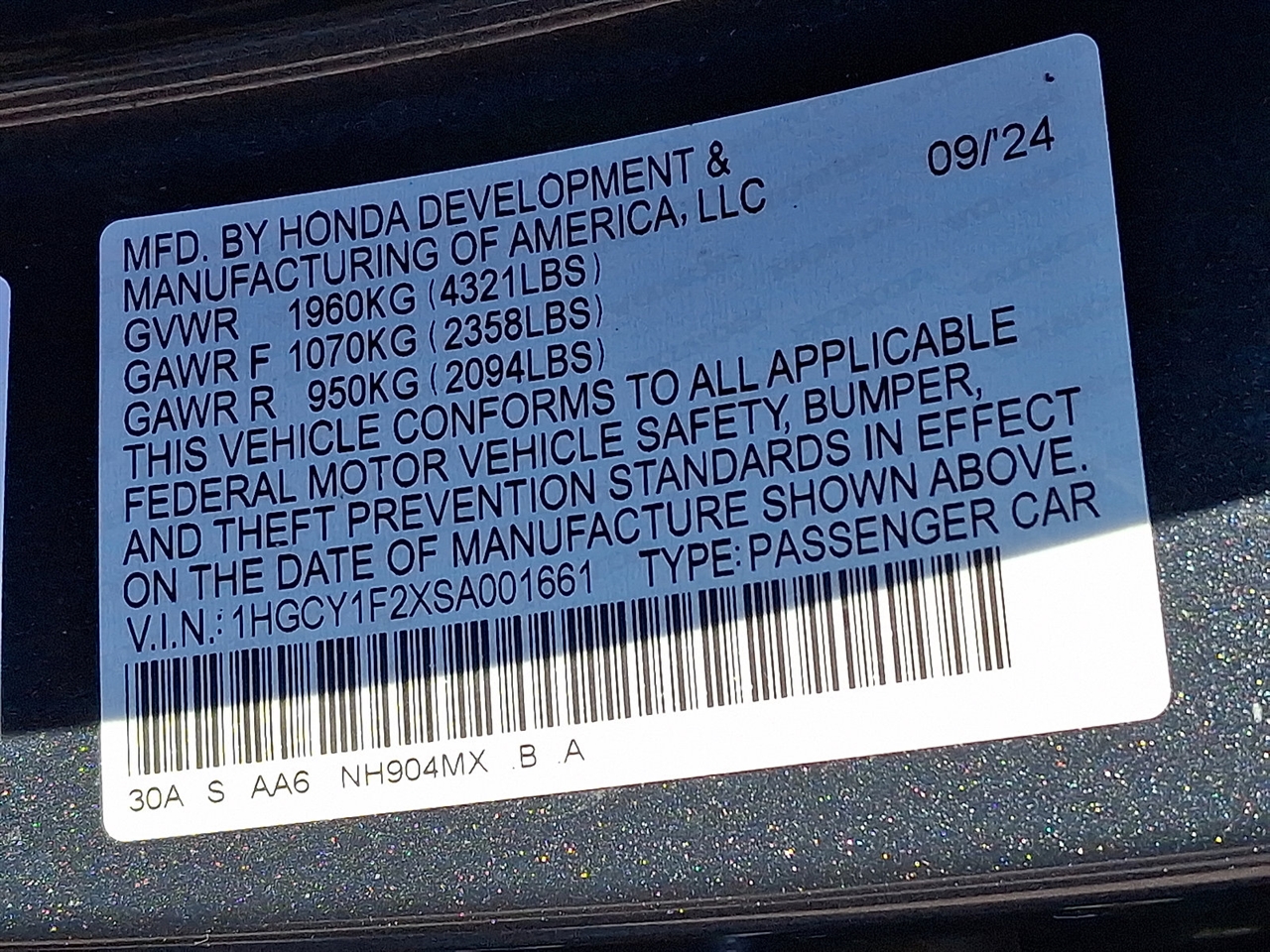 Honda Accord LX 2025