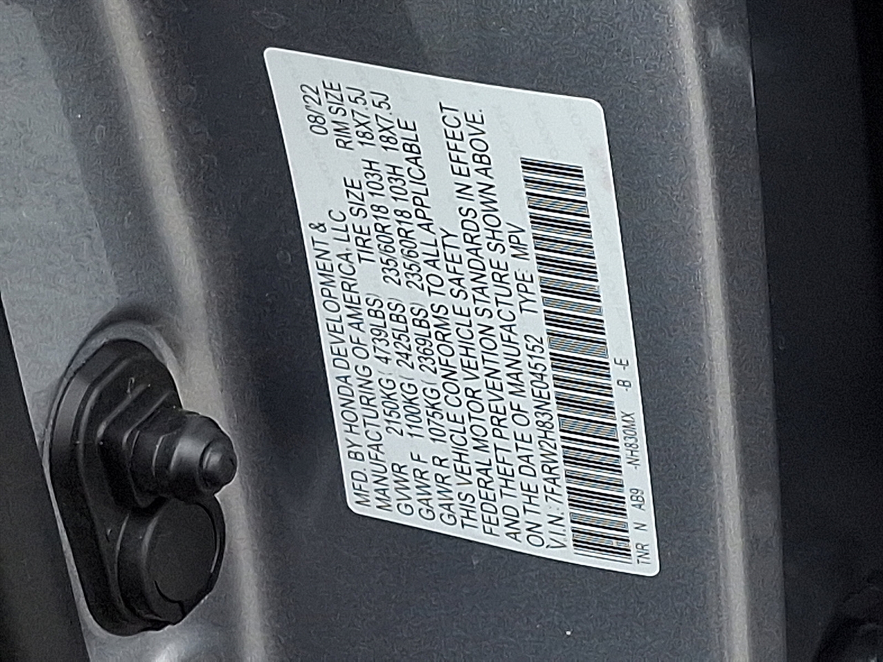 Honda CR-V EX-L AWD 2022