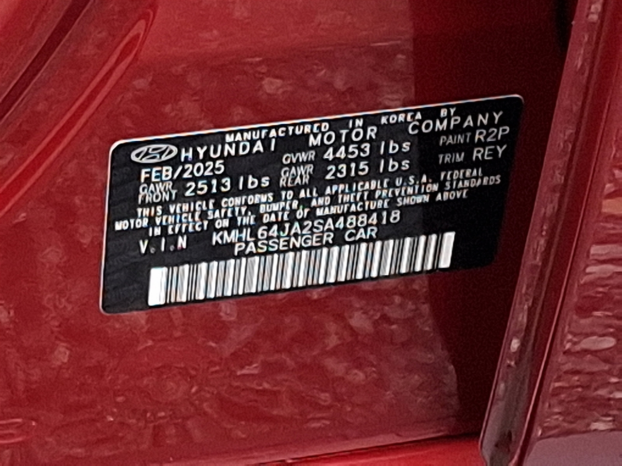 Hyundai Sonata SEL 2025