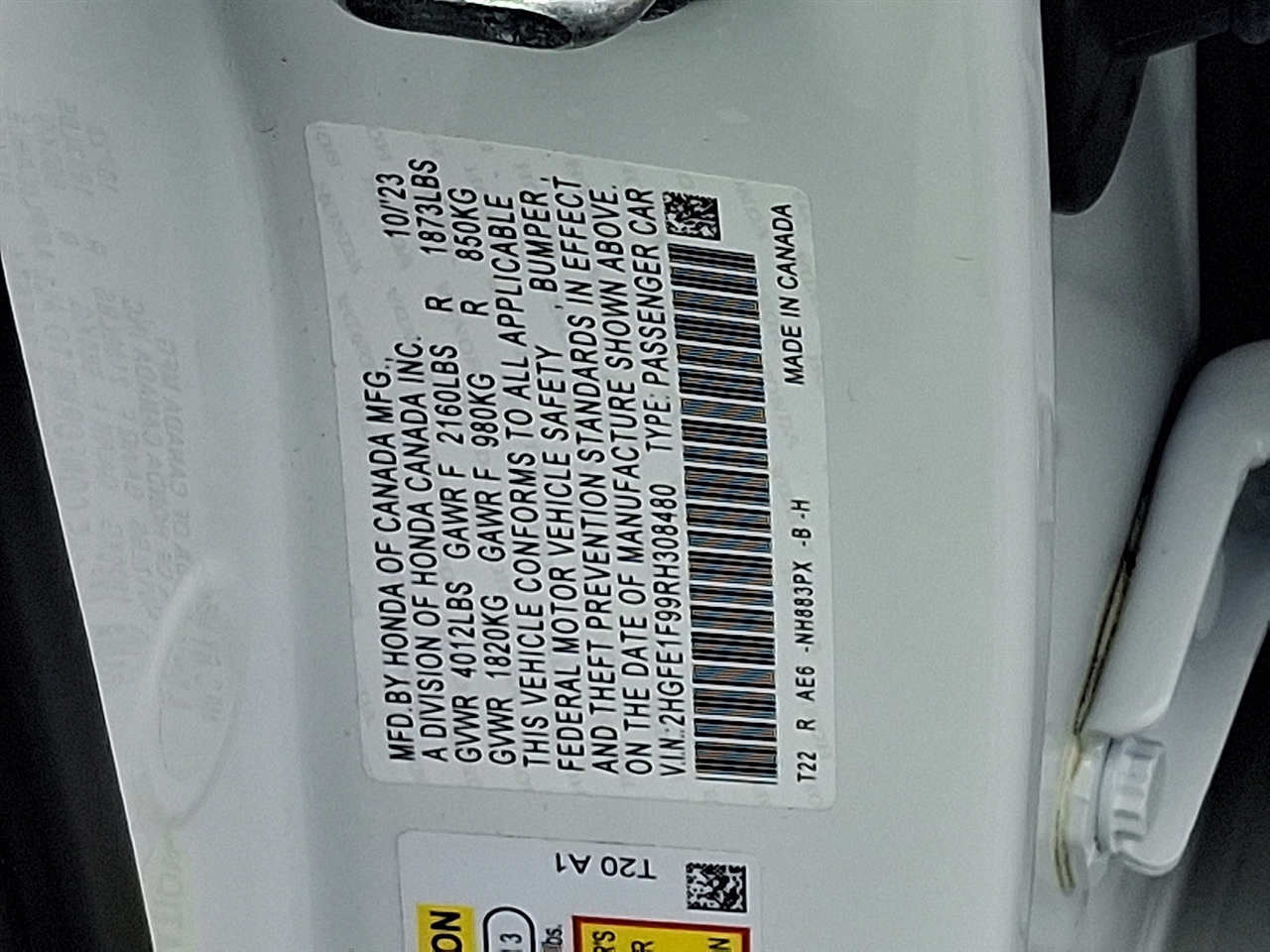 Honda Civic Touring Sedan CVT 2024