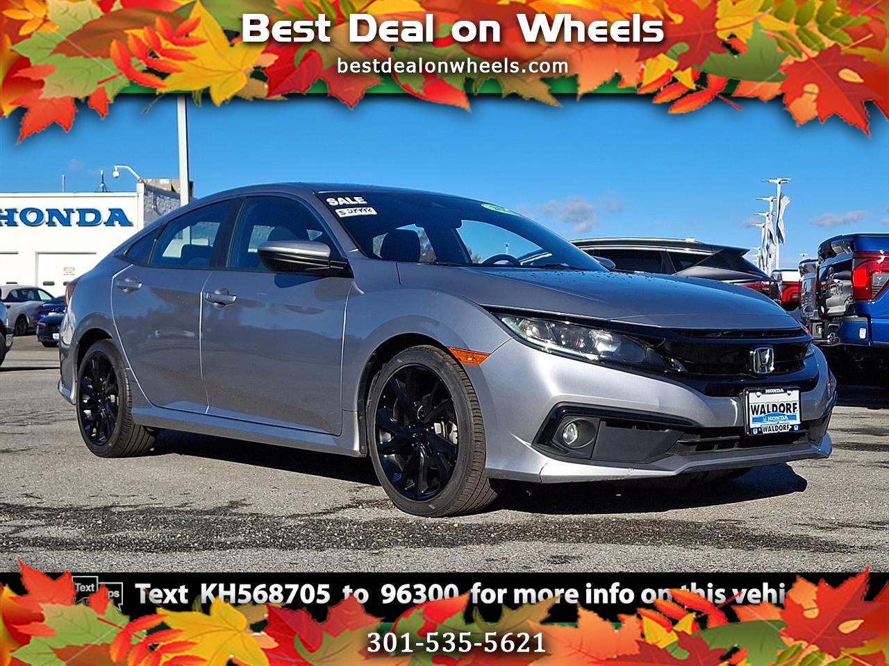 Honda Civic EX Honda Sensing Sedan CVT 2019