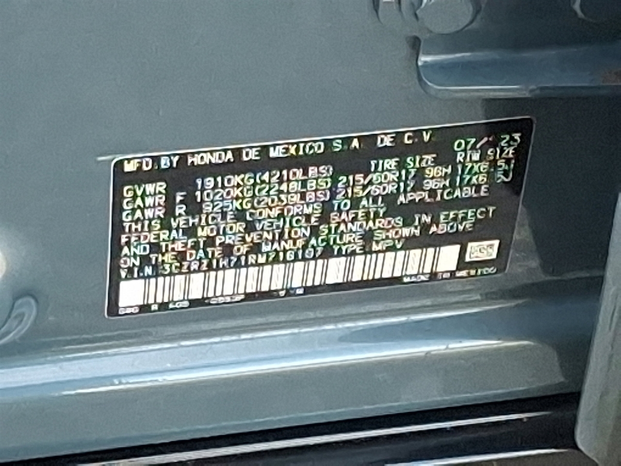 Honda HR-V EX-L 2024