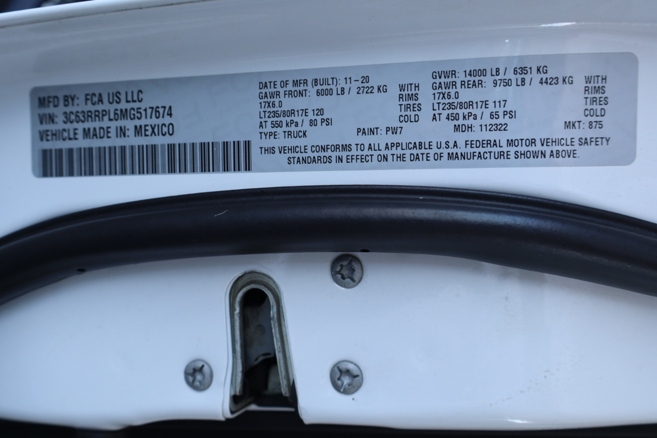 RAM 3500 Limited 4x4 Mega Cab 6'4" Box 2021