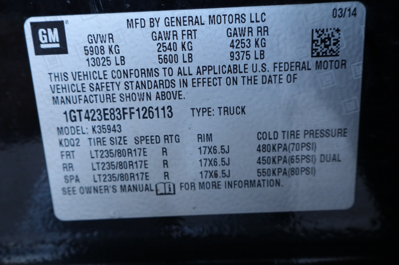 GMC Sierra 3500HD 4WD Crew Cab 167.7" SLT 2015