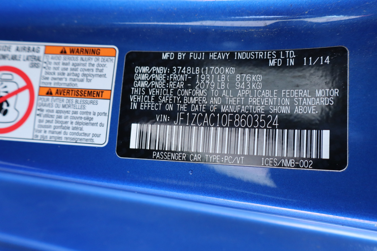 Subaru BRZ 2dr Cpe Auto Limited 2015