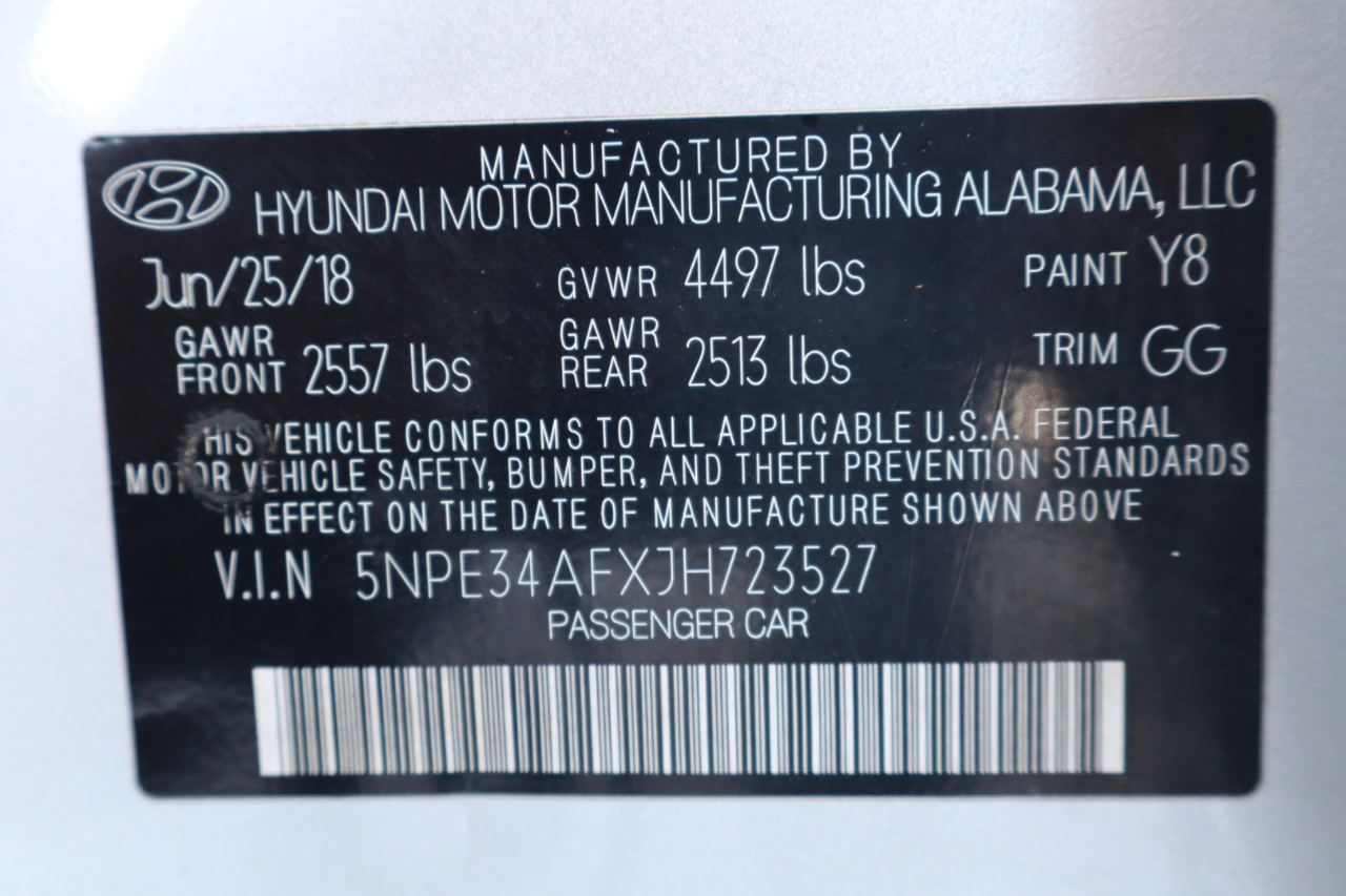 Hyundai Sonata Limited 4D Sedan 2.4 2018