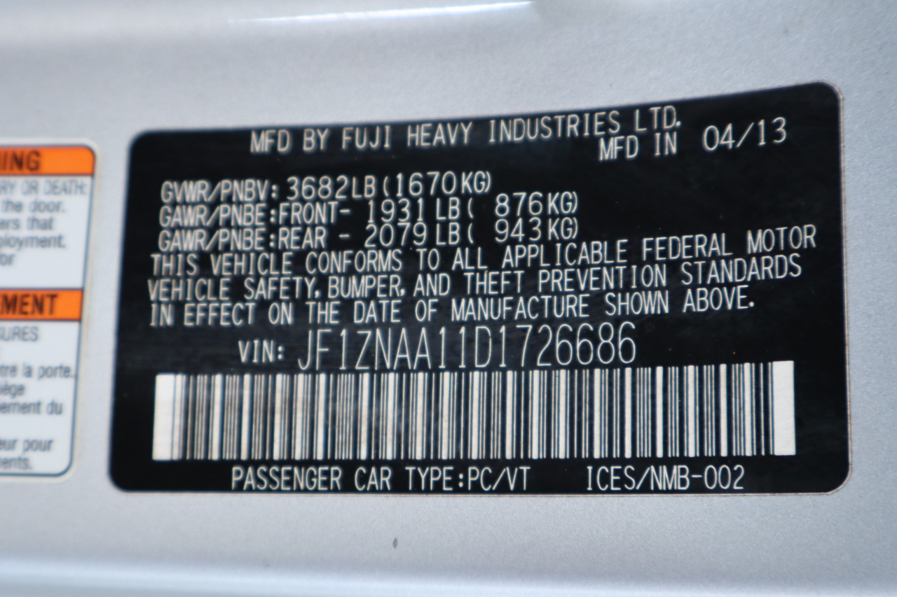 Scion FR-S 2dr Cpe Man (Natl) 2013