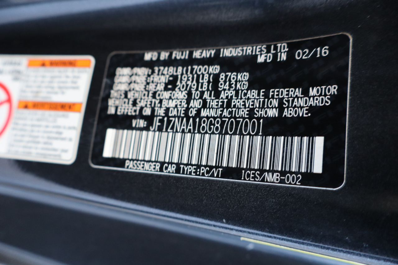 Scion FR-S 2dr Cpe Auto (Natl) 2016