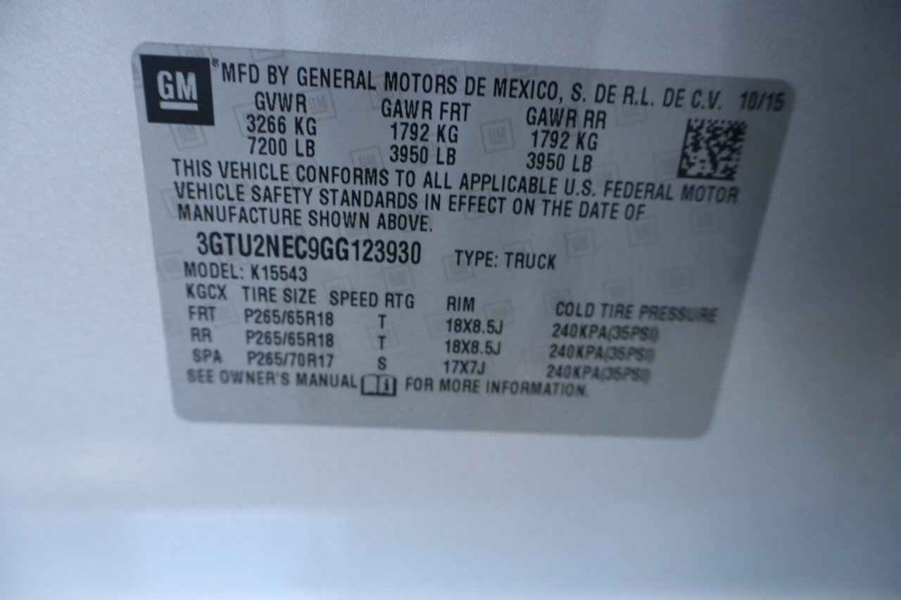 GMC Sierra 1500 4WD Crew Cab 143.5" SLT 2016