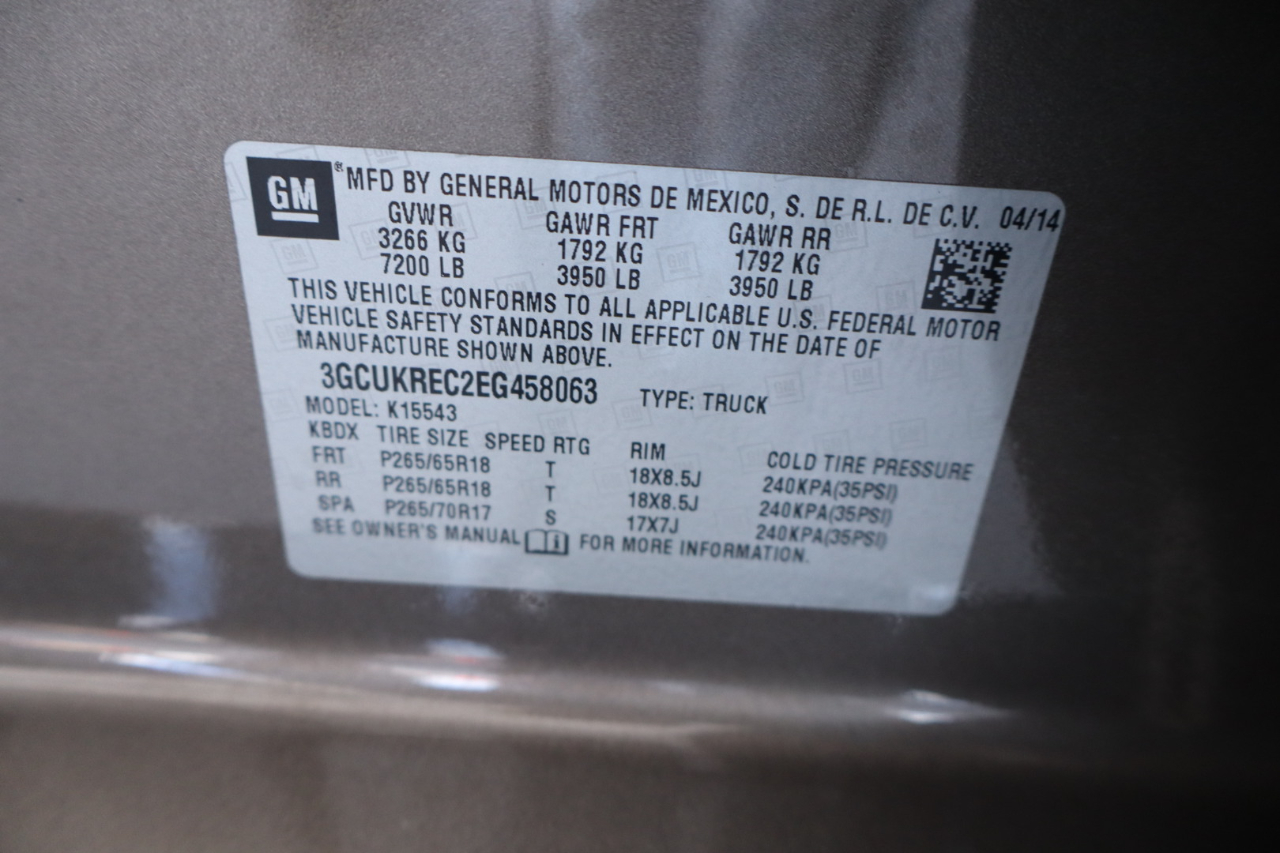 Chevrolet Silverado 1500 4WD Crew Cab 143.5" LT w/2LT 2014