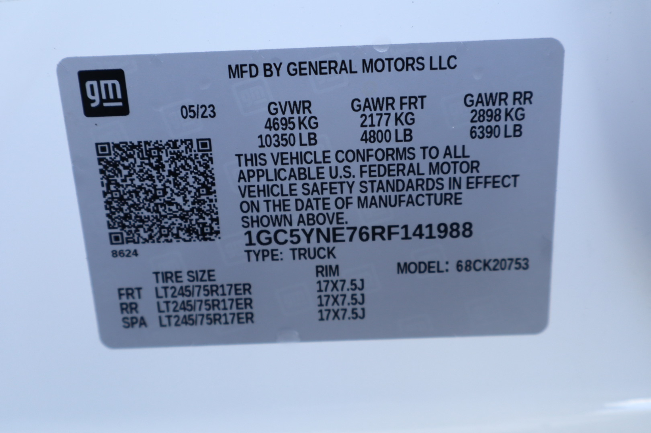 Chevrolet Silverado 2500HD 4WD Double Cab 149" LT 2024