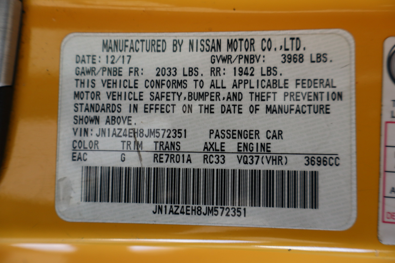 Nissan 370Z Coupe Auto 2018