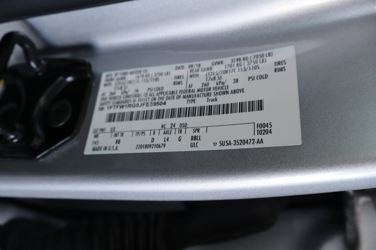 Ford F-150 Raptor 4WD SuperCrew 5.5' Box 2018