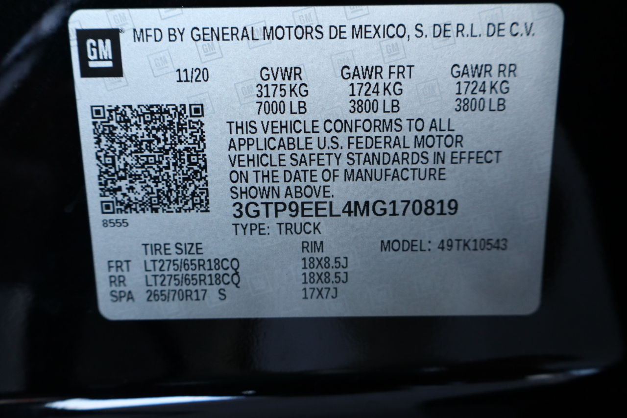 GMC Sierra 1500 4WD Crew Cab 147" AT4 2021