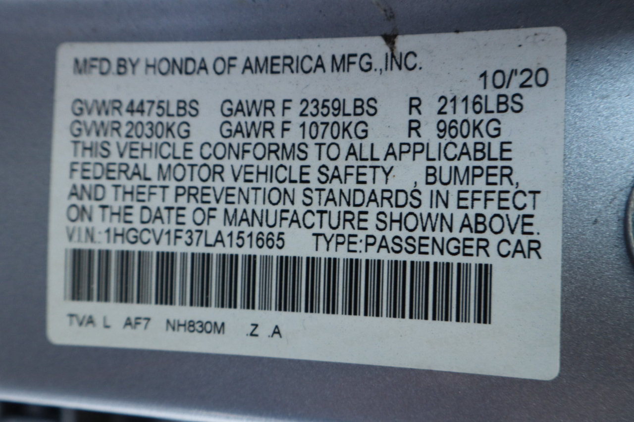 Honda Accord Sedan Sport 1.5T CVT 2020