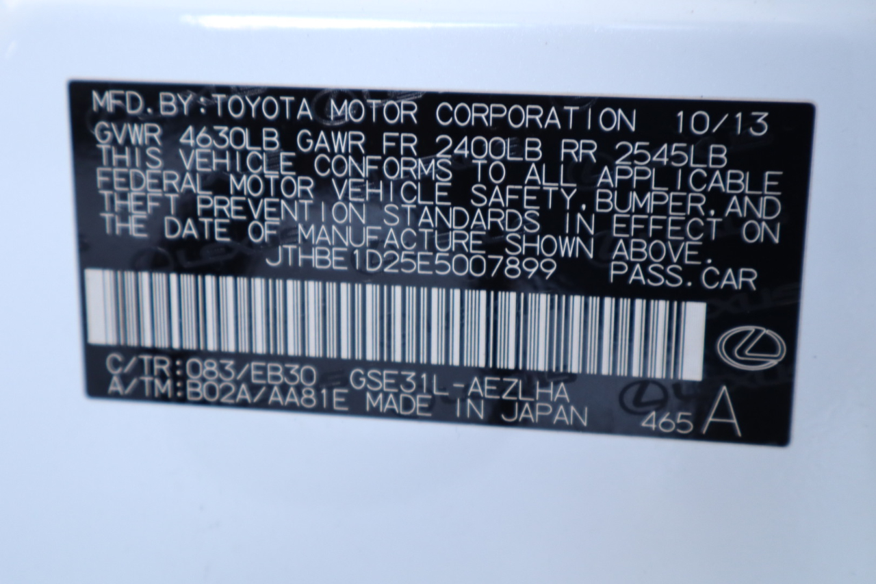 Lexus IS 350 4dr Sdn RWD 2014