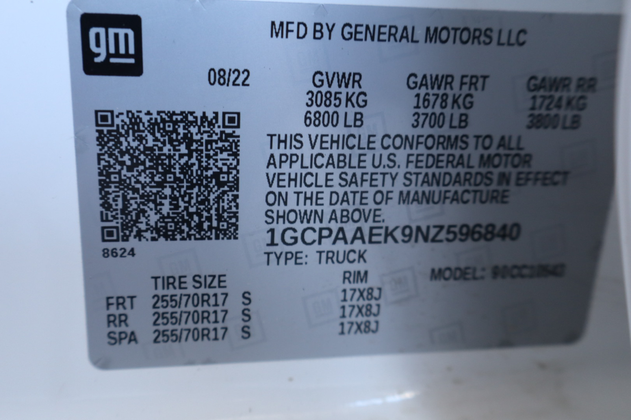 Chevrolet Silverado 1500 2WD Crew Cab 147" Work Truck 2022