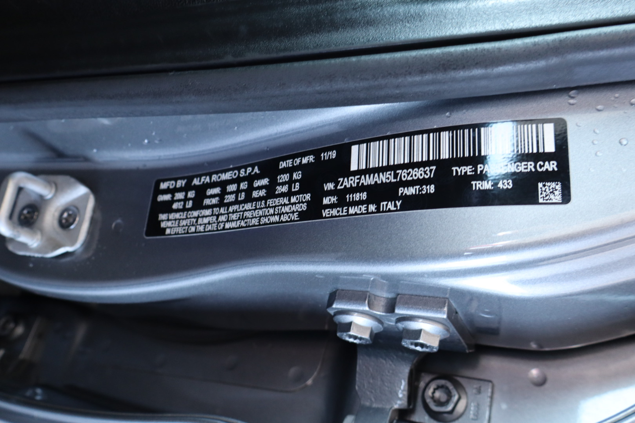 Alfa Romeo Giulia RWD 2020