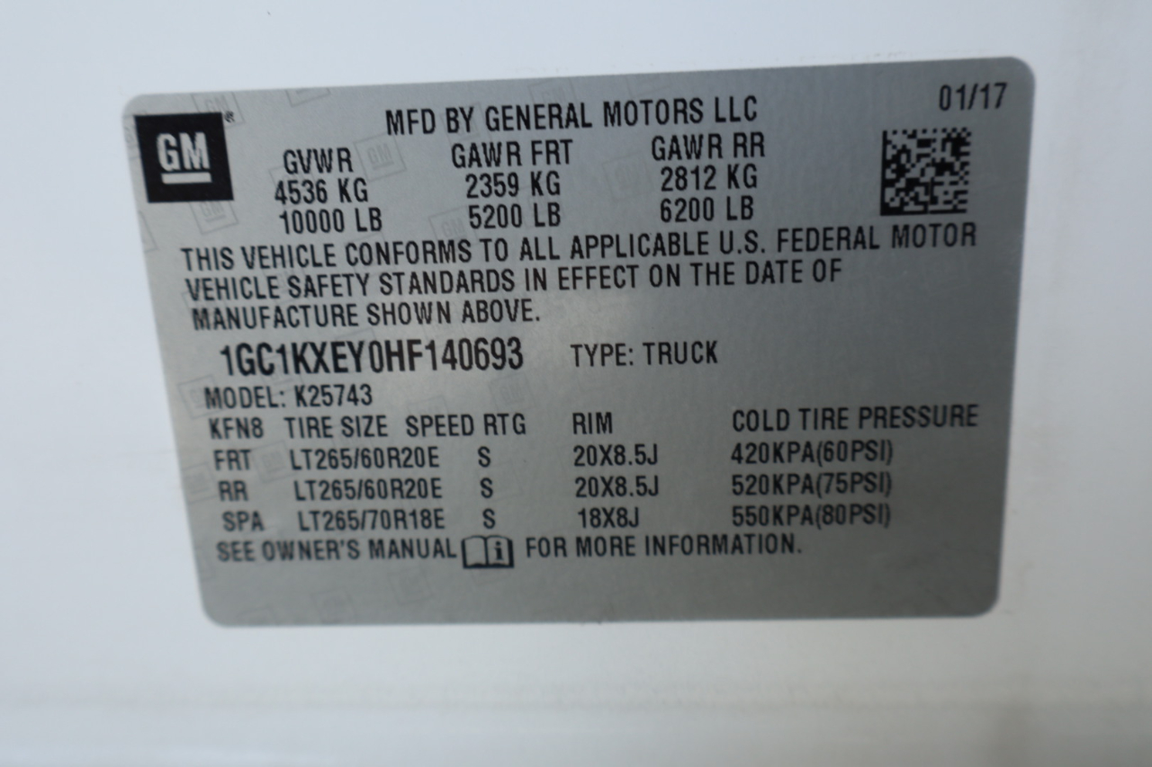 Chevrolet Silverado 2500HD 4WD Crew Cab 153.7" High Country 2017