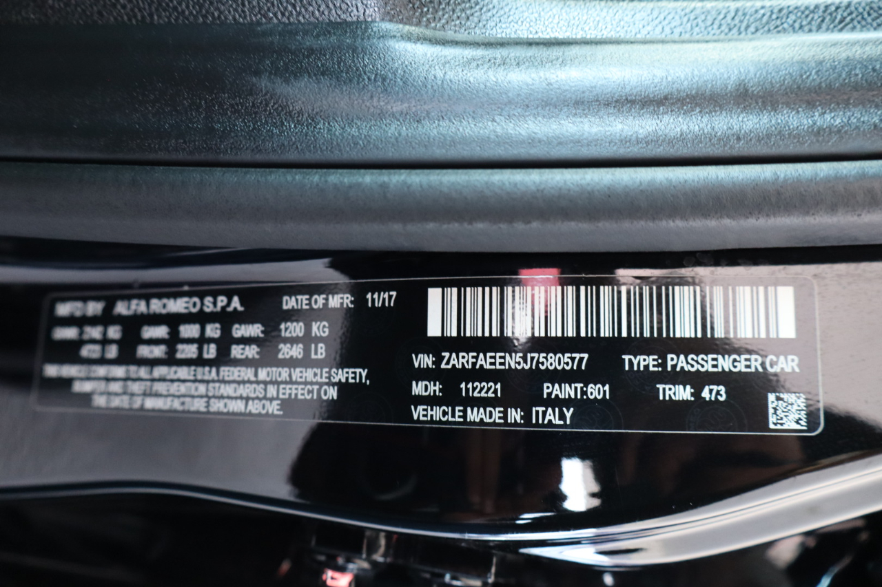 Alfa Romeo Giulia Ti Sport AWD 2018