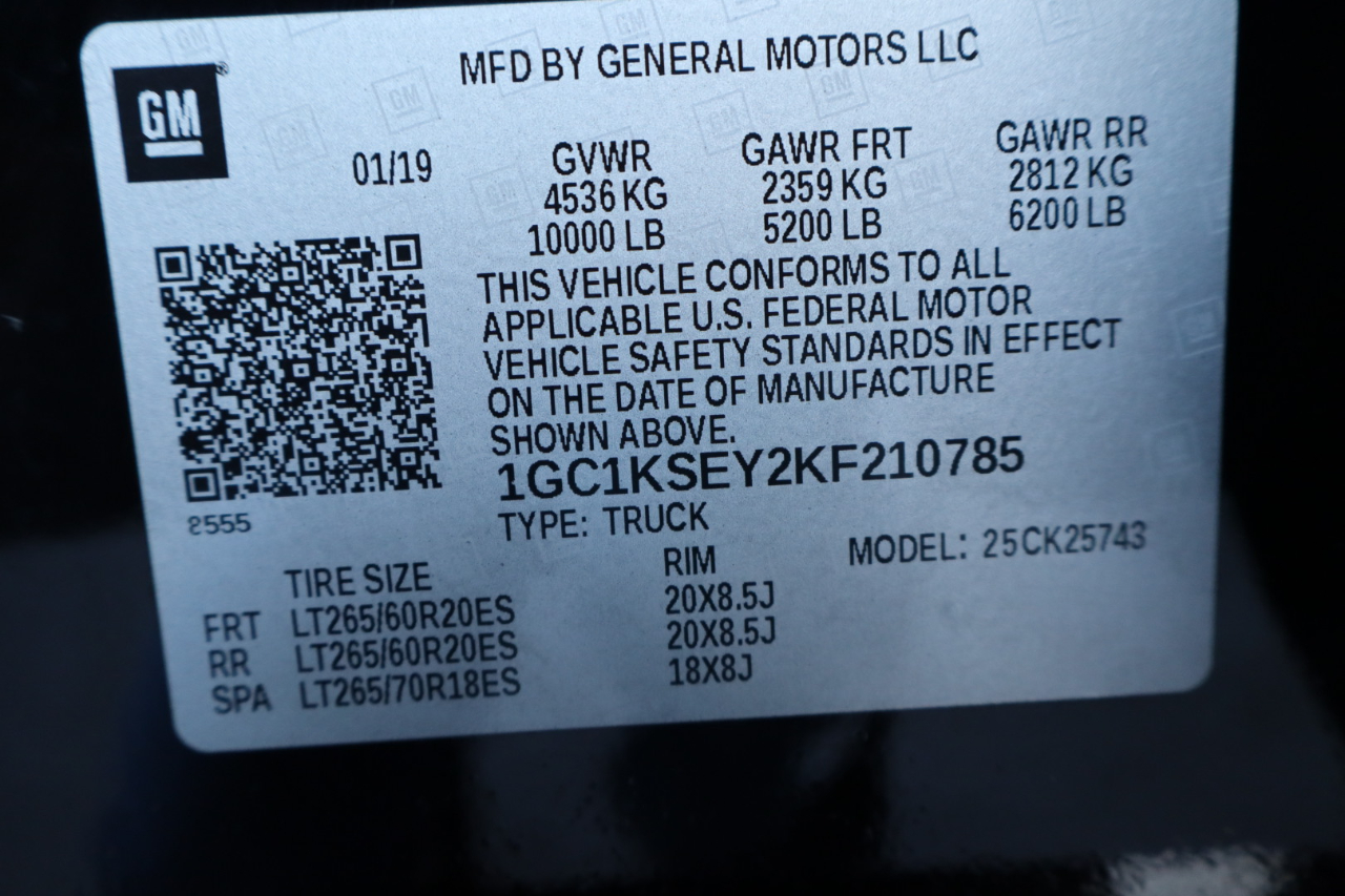 Chevrolet Silverado 2500HD 4WD Crew Cab 153.7" LT 2019