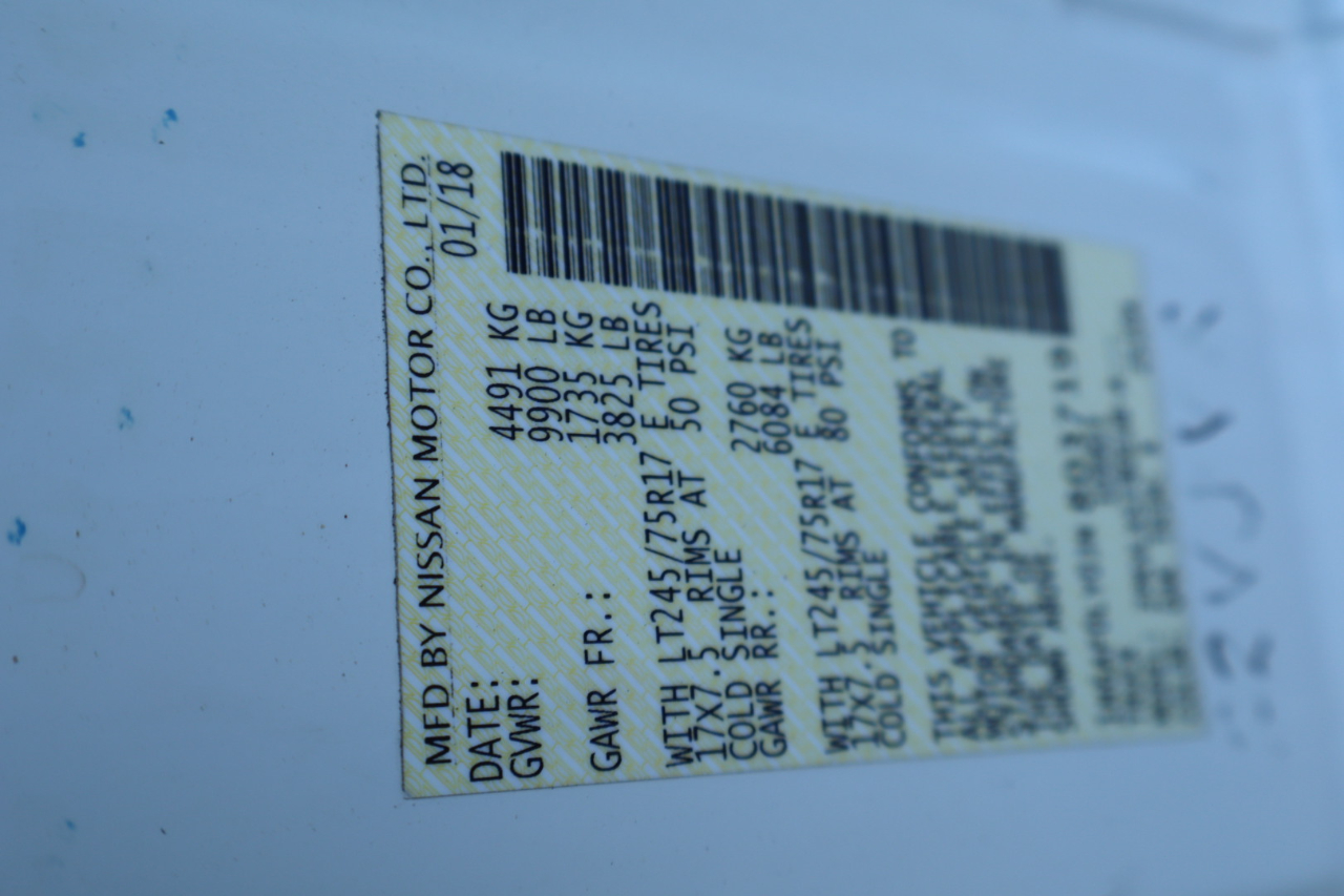 Nissan NV Cargo NV3500 HD High Roof V8 SV 2018