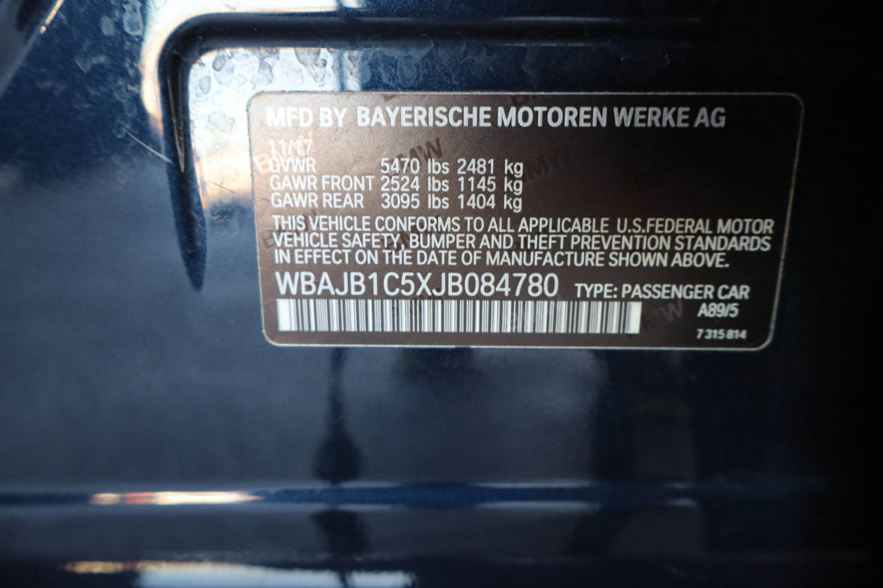 BMW 5 Series 530e xDrive iPerformance Plug-In Hybrid 2018