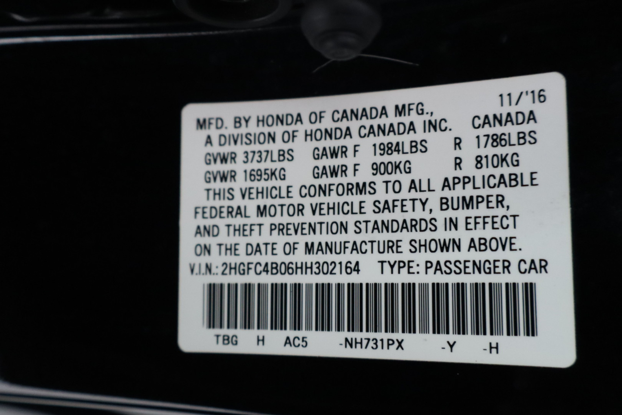 Honda Civic Coupe LX-P CVT 2017