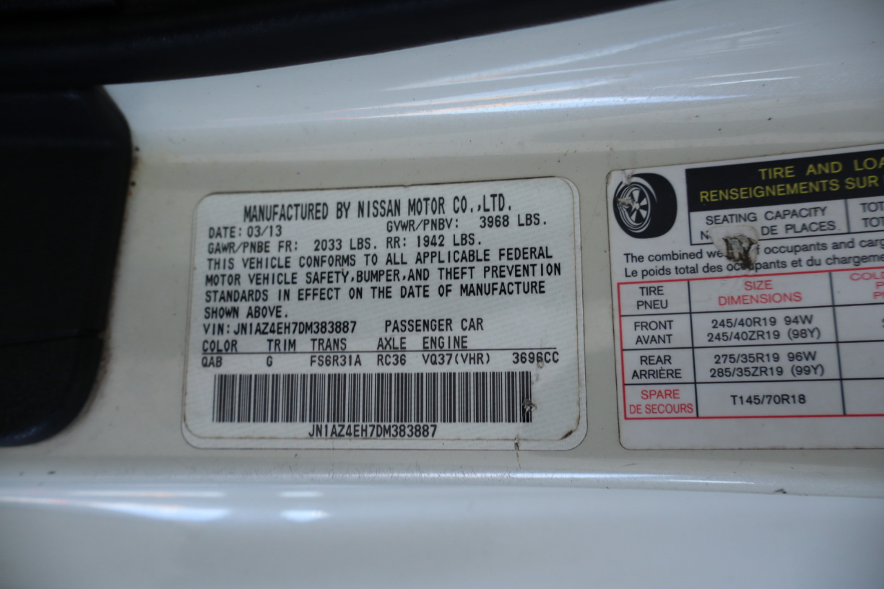 Nissan 370Z 2dr Cpe Manual NISMO 2013