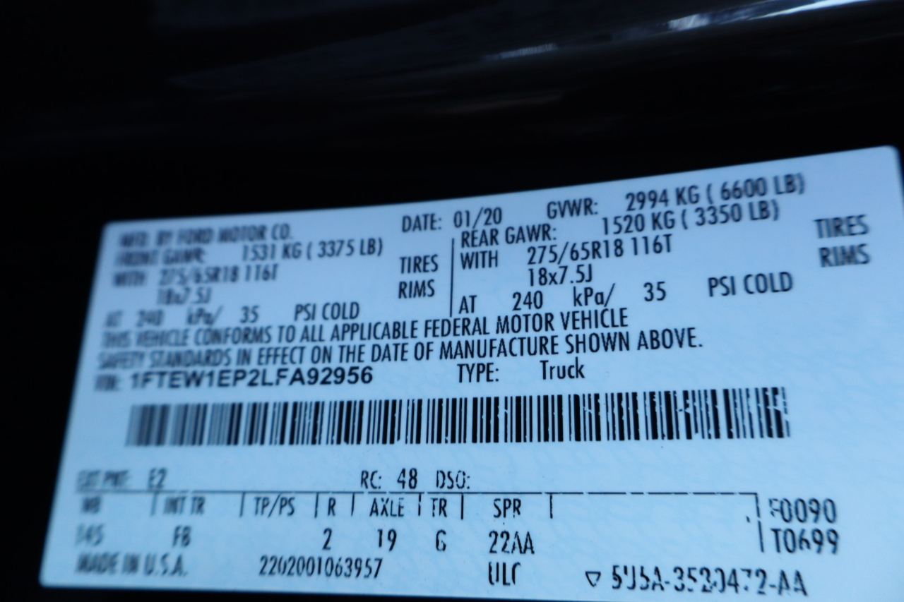 Ford F-150 4WD SuperCab 145" XLT 2020