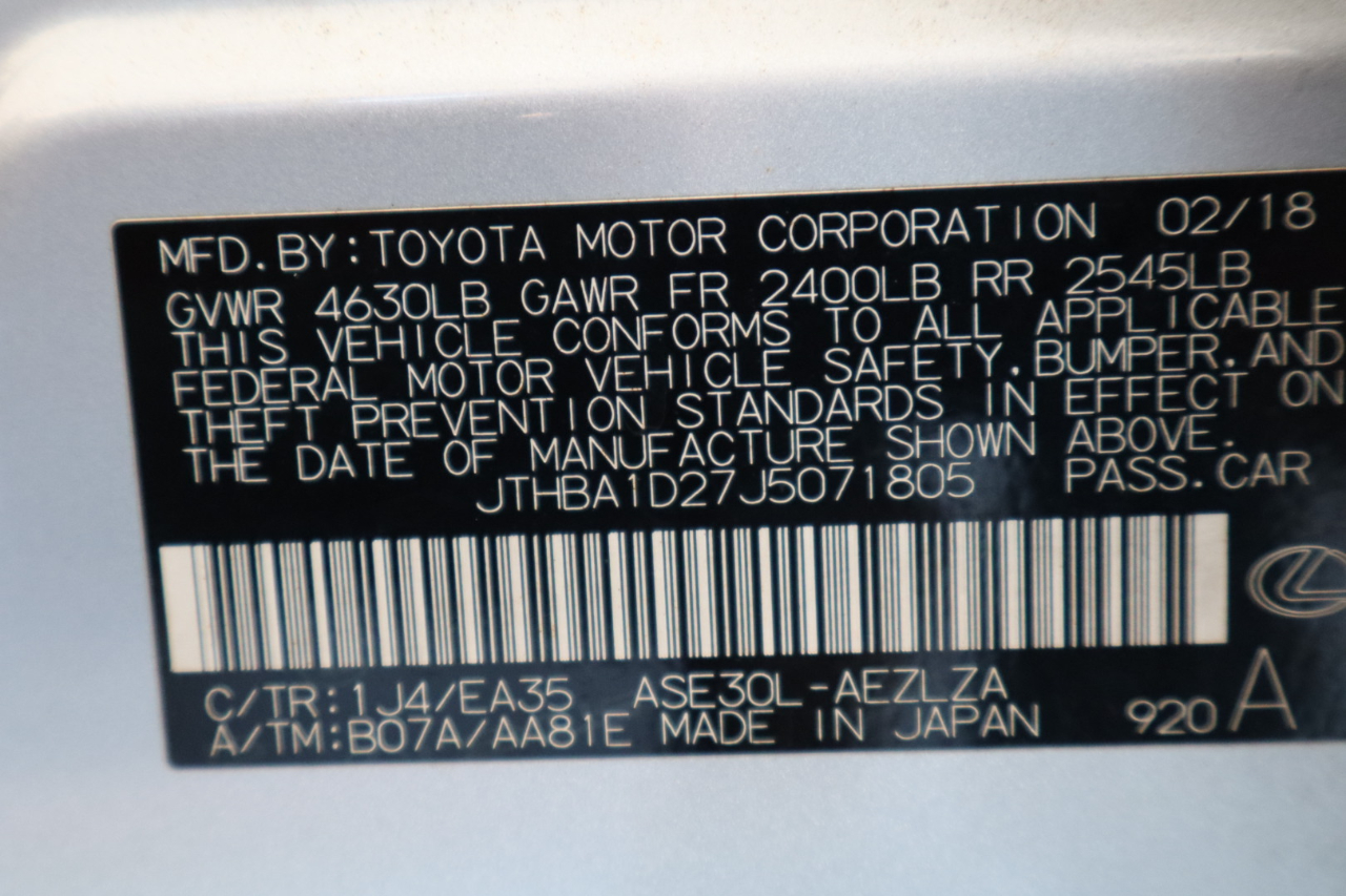 Lexus IS IS 300 RWD 2018