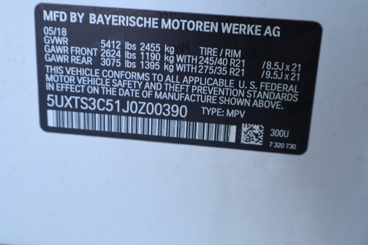 BMW X3 M40i Sports Activity Vehicle 2018