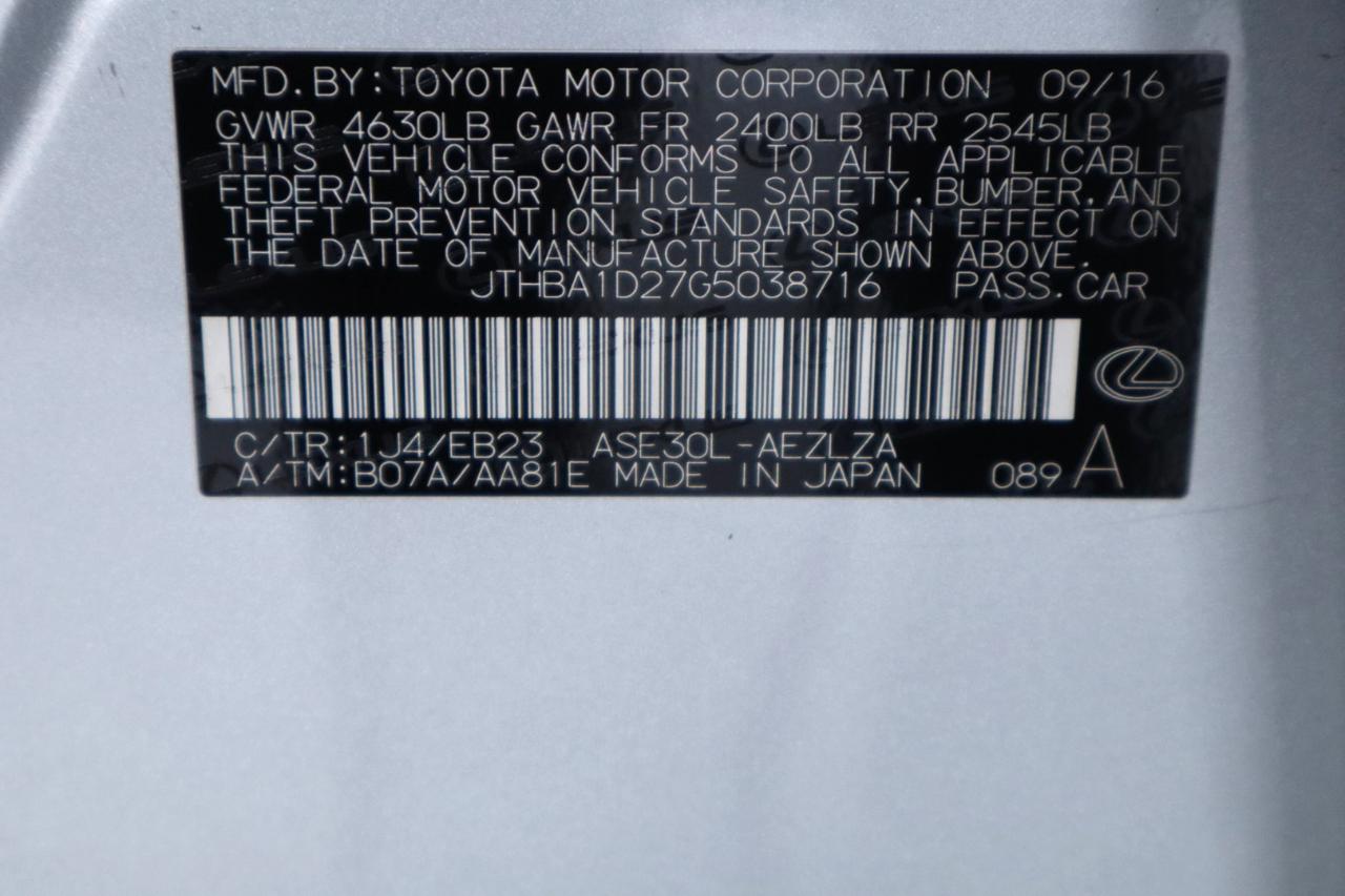 Lexus IS 200t 4dr Sdn 2016