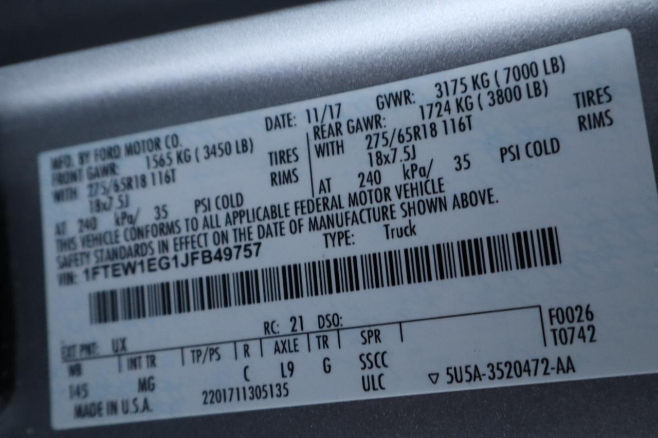 Ford F-150 4WD SuperCrew 145" Lariat 2018