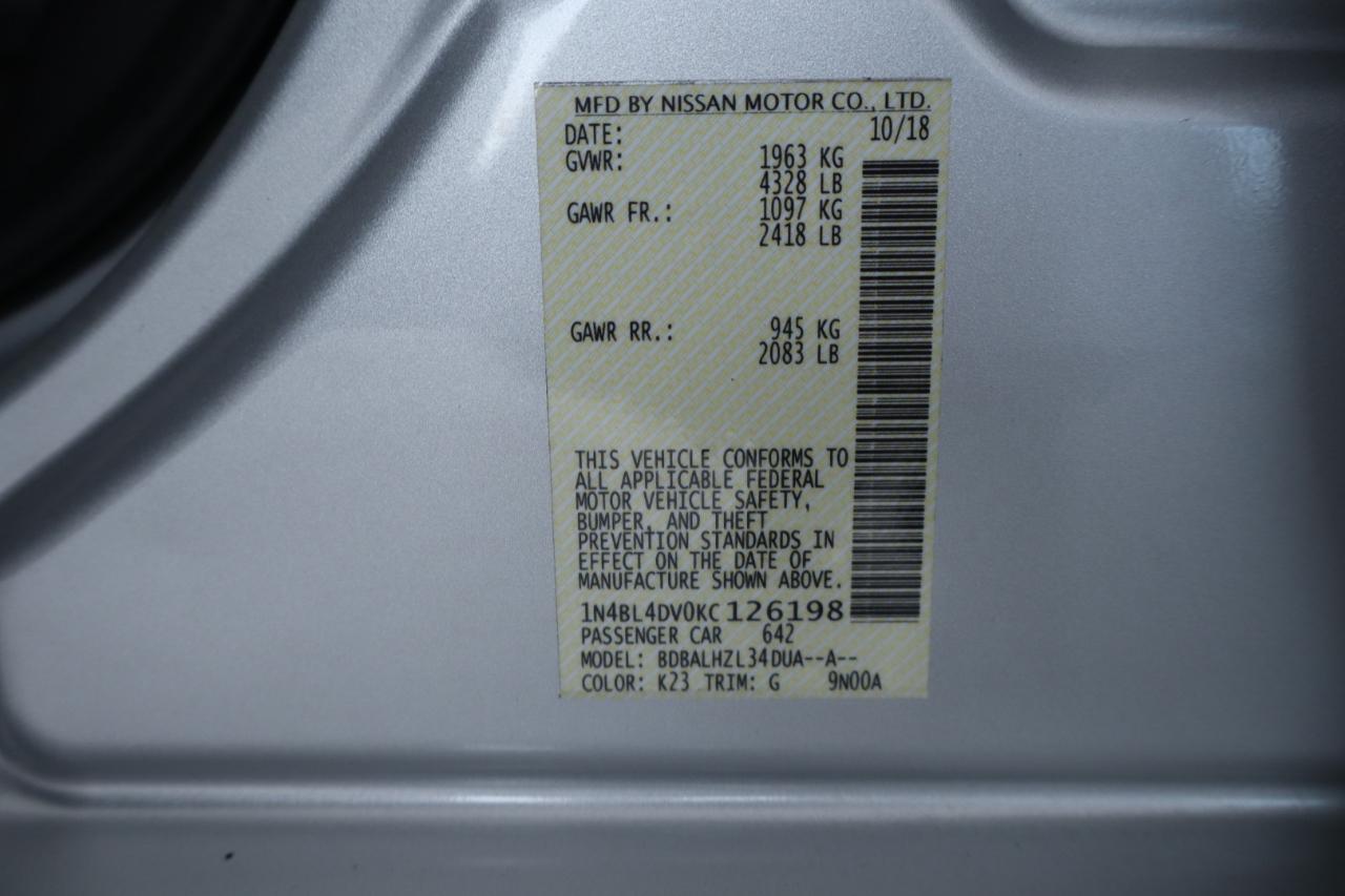 Nissan Altima 2.5 SV Sedan 2019