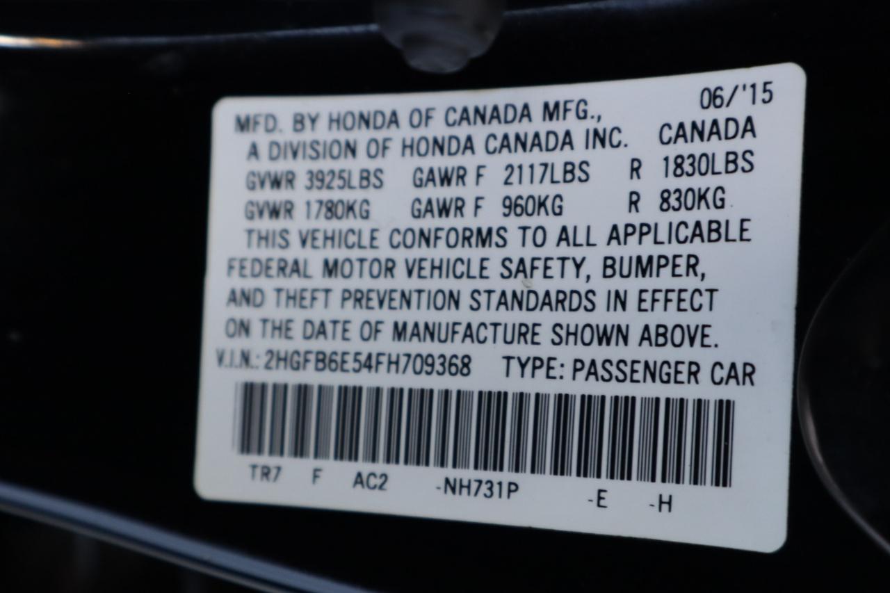 Honda Civic Sedan 4dr Man Si 2015