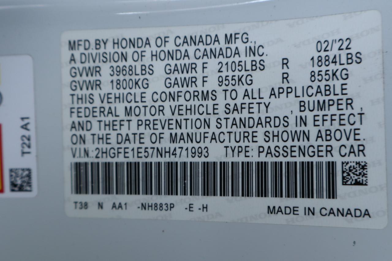 Honda Civic Si Manual 2022